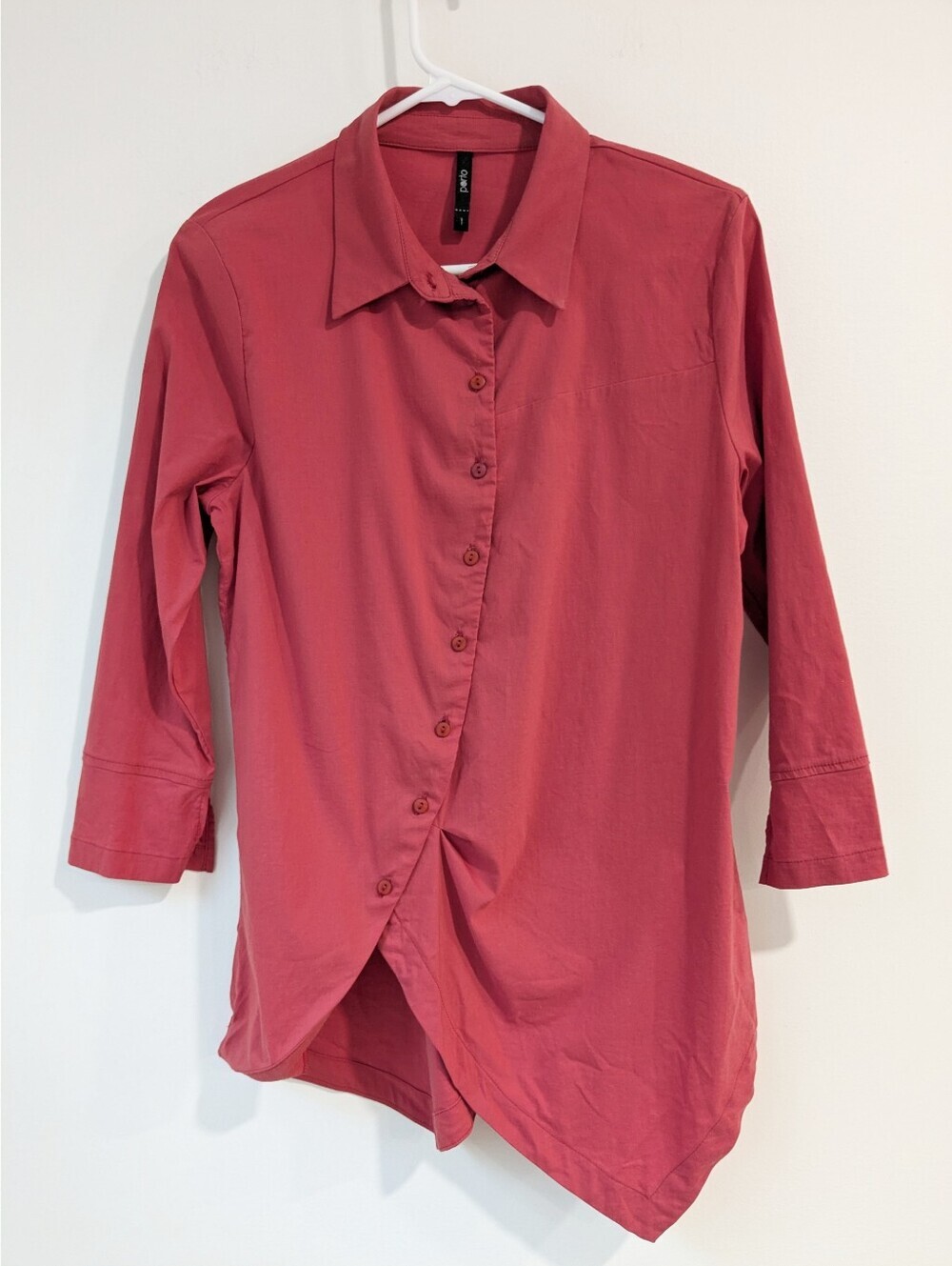 Porto SF Asymmetrical Button-Up Shirt